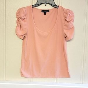 Derek Heart Rauched‎ Sleeve Blouse